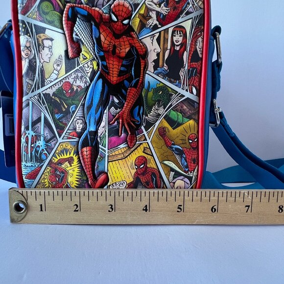 Buckle-Down Marvel Spider Man Beyond Amazing Character Collage Crossbody Bag NWT - Picture 15 of 16